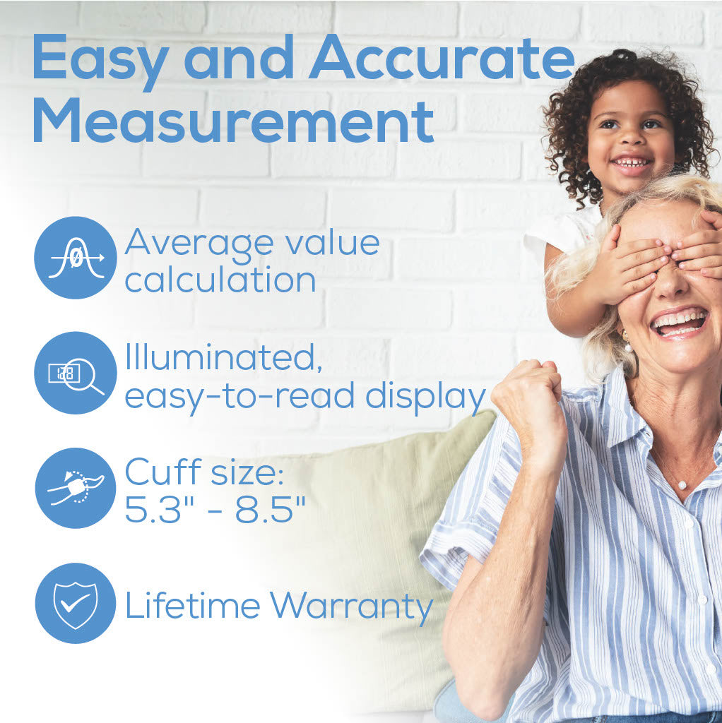 HealthSmart - Brazalete para monitor de presión arterial – kit estándar  digital inalámbrico y portátil, medidor de presión arterial, monitores para