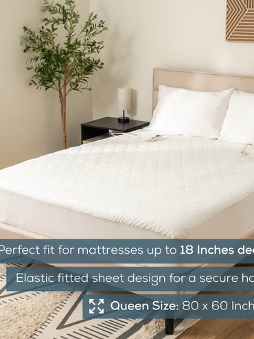 Heated Mattress Pad Queen Size, UWB70