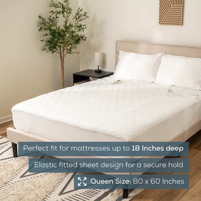 Heated Mattress Pad Queen Size, UWB70