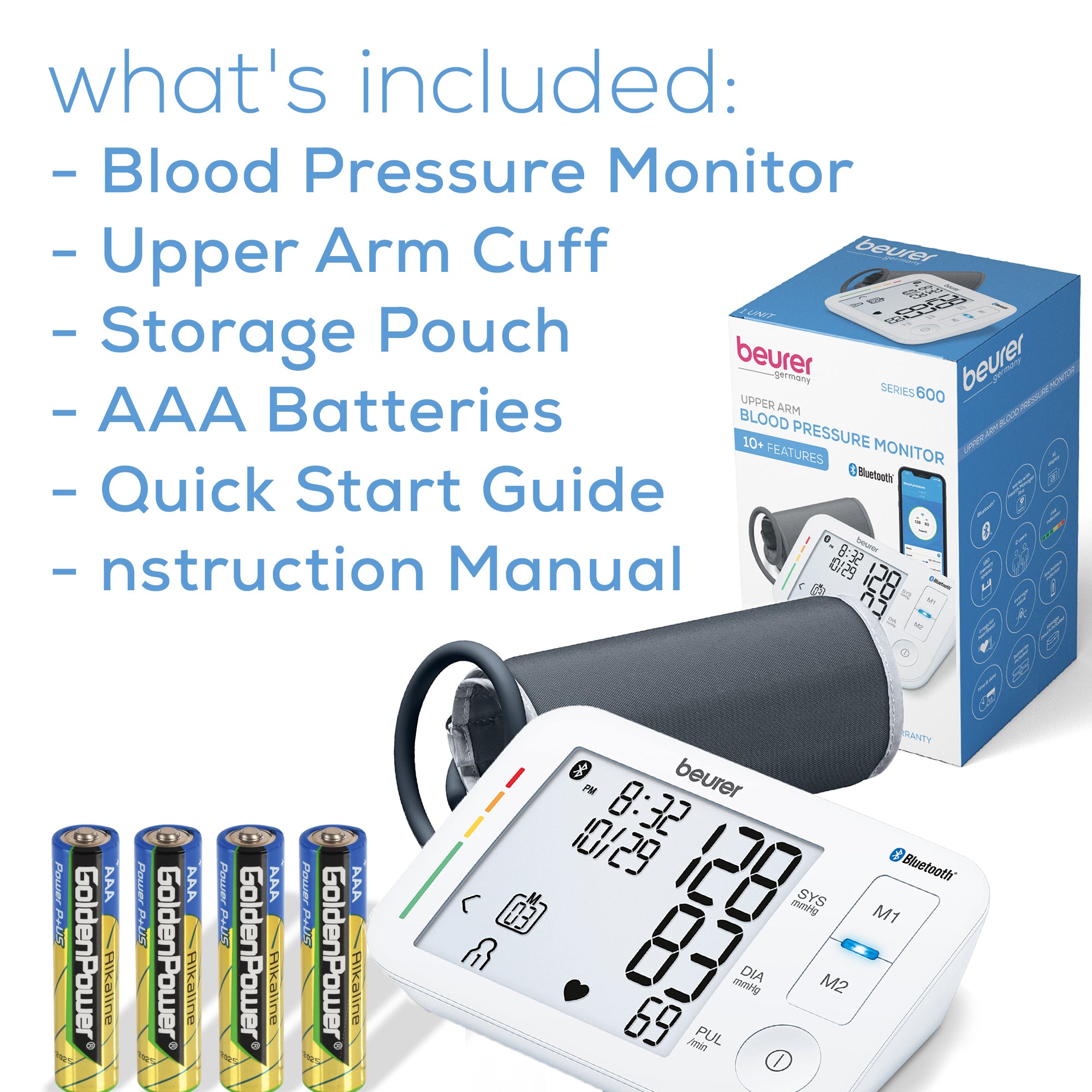 Beurer Series 800 Smart Bluetooth Blood Pressure Arm Monitor