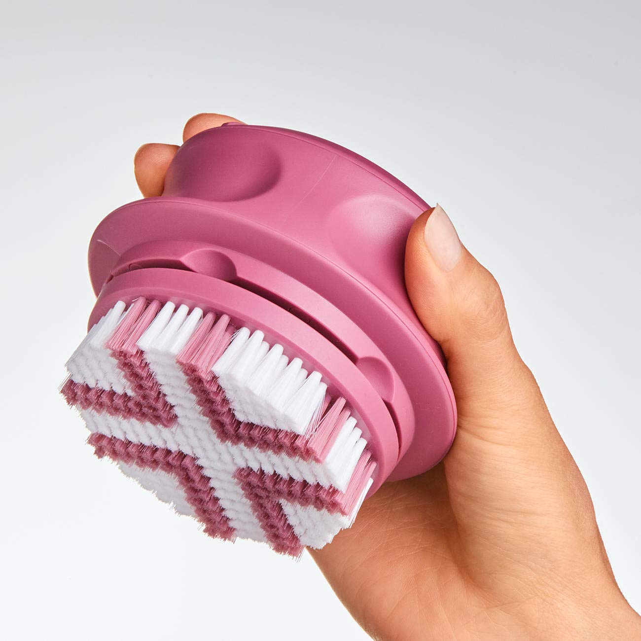 1pc Pink Electric Bath Brush Sponge Scrubber With Waterproof Long
