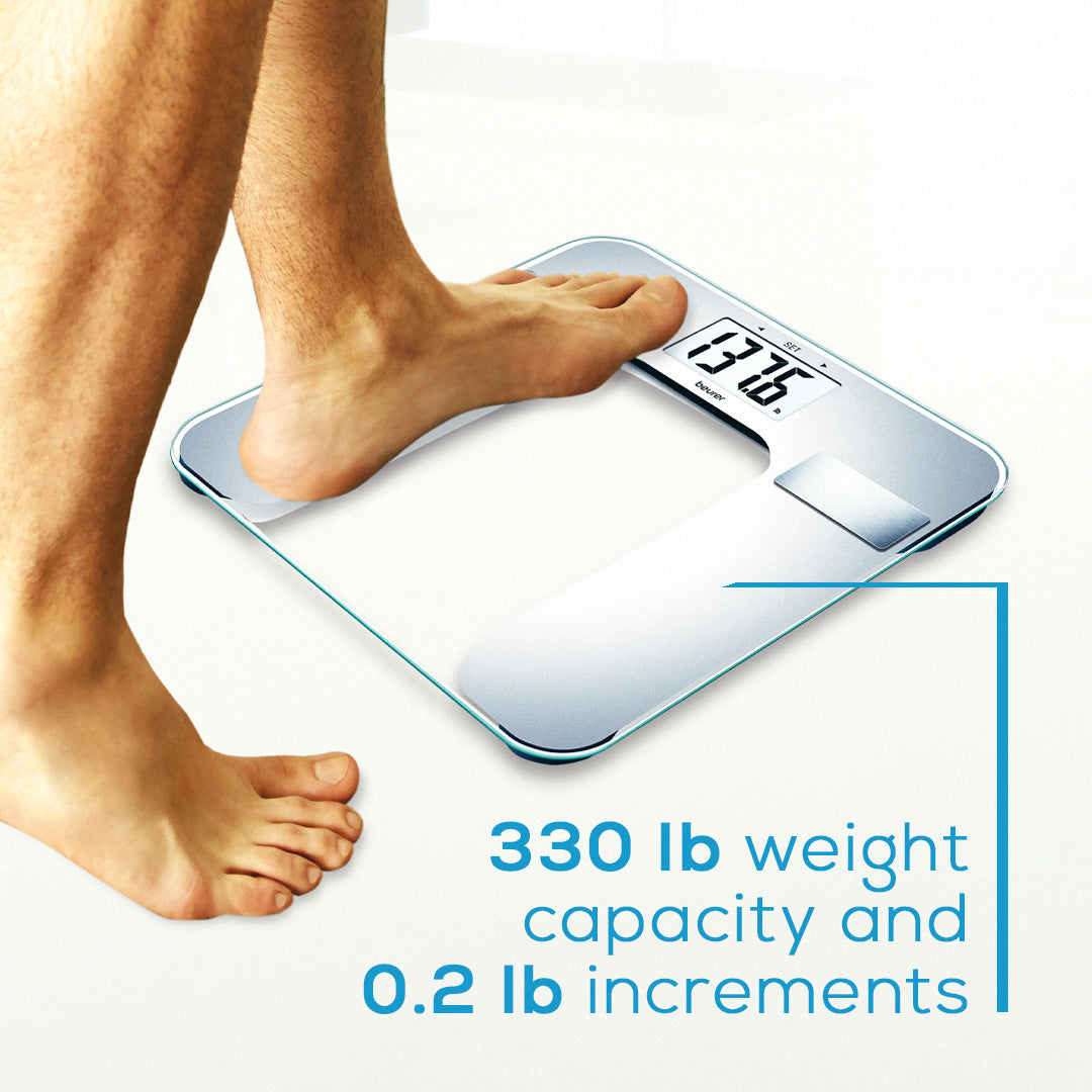 HealthStation Body Fat Bathroom Scale, Silver
