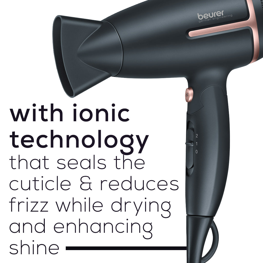 Travel Ionic Hair Dryer, America HC25 – Beurer North