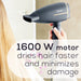 Beurer Ionic Travel Dryer, HC25 1600 w motor dries hair faster