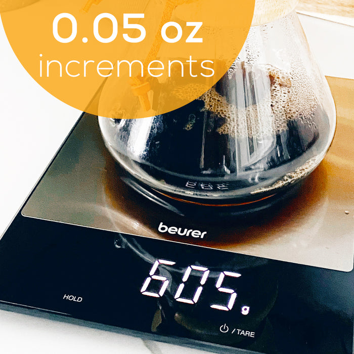 Beurer KS34 Digital Kitchen Food Scale increments