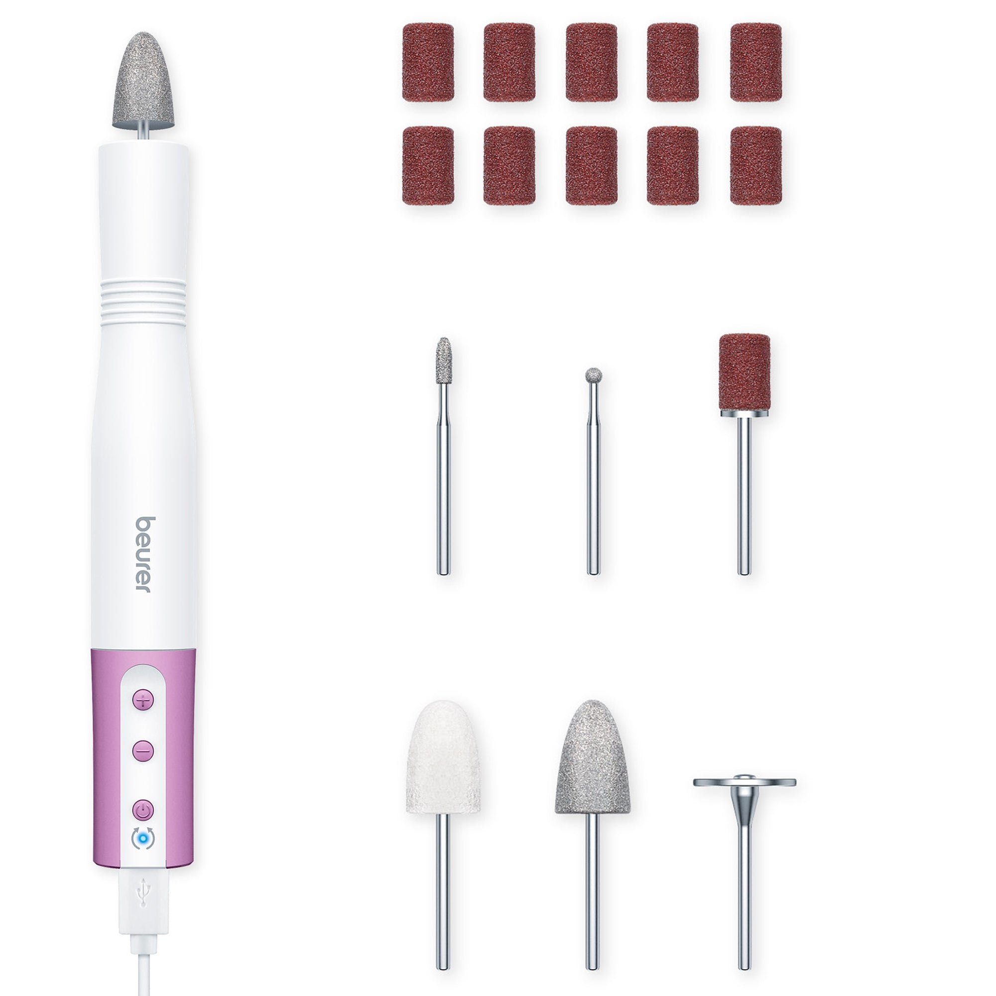 17-piece Travel Professional Manicure & Kit, – Drill America North Nail Beurer MP52 Pedicure